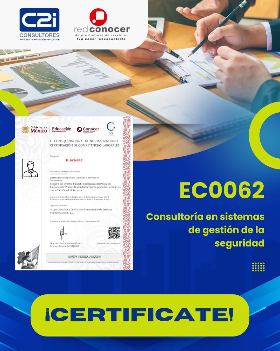 Estándar EC0062 1 Certificación estándar EC0076